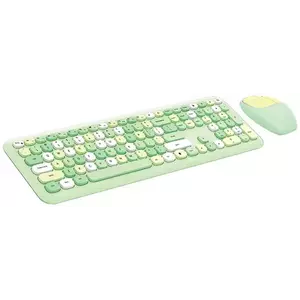 Billentyűzet Wireless keyboard + mouse set MOFII 666 2.4G (Green) kép