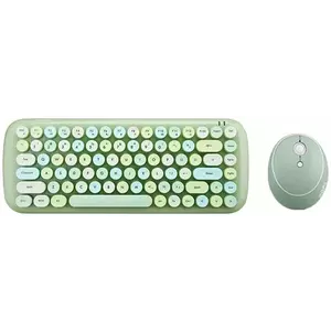 Billentyűzet Wireless keyboard + mouse set MOFII Candy 2.4G (Green) kép