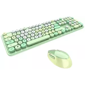Billentyűzet Wireless keyboard + mouse set MOFII Sweet 2.4G (green) kép