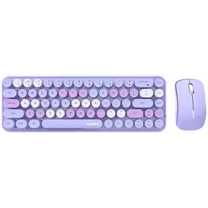 Billentyűzet Wireless keyboard + mouse set MOFII Bean 2.4G (Purple) kép
