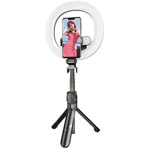 Háromlábú Puluz selfie stick / tripod double LED (5905316141384) kép