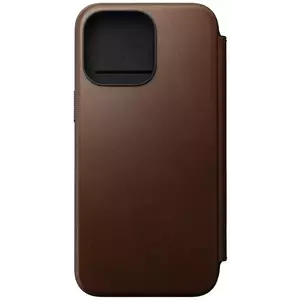 Tok Nomad Modern Leather Folio, brown - iPhone 15 Pro Max (NM01633785) kép