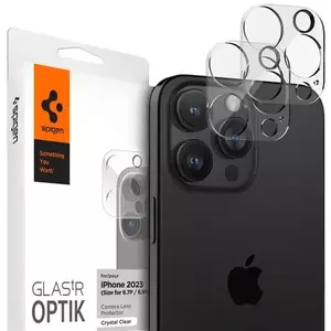 TEMPERED KIJELZŐVÉDŐ FÓLIA Spigen Glass tR Optik 2 Pack, crystal clear - iPhone 15 Pro/15 Pro Max/iPhone 14 Pro/14 Pro Max (AGL05761) kép