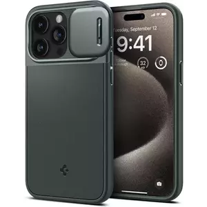 Tok Spigen Optik Armor MagSafe, abyss green - iPhone 15 Pro Max (ACS06600) kép