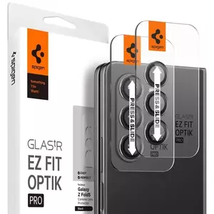 TEMPERED KIJELZŐVÉDŐ FÓLIA Spigen Glass tR EZ Fit Optik Pro 2 Pack, black - Samsung Galaxy Z Fold5 (AGL06524) kép