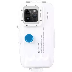 Tok Puluz Plastic waterproof phone case for iPhone 14 Plus/Pro Max/13 Pro Max/12 Pro Max/11 Pro Max (white) kép