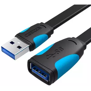 Kábel Vention Flat USB 3.0 extender VAS-A13-B150 1.5m Black kép