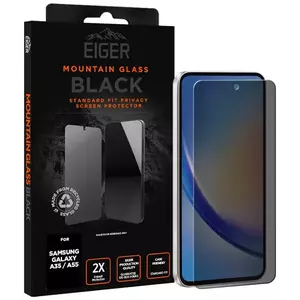 TEMPERED KIJELZŐVÉDŐ FÓLIA Eiger Mountain Glass BLACK Privacy Screen Protector for Samsung A35 / A55 kép