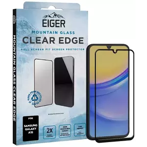 TEMPERED KIJELZŐVÉDŐ FÓLIA Eiger Mountain Glass CLEAR EDGE Screen Protector for Samsung A15 kép