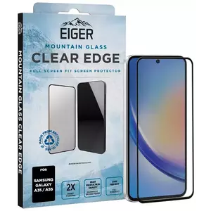 TEMPERED KIJELZŐVÉDŐ FÓLIA Eiger Mountain Glass CLEAR EDGE Screen Protector for Samsung A35 / A55 kép