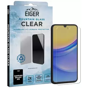 TEMPERED KIJELZŐVÉDŐ FÓLIA Eiger Mountain Glass CLEAR Screen Protector for Samsung A15 kép