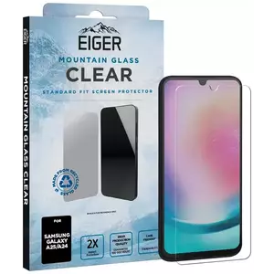 TEMPERED KIJELZŐVÉDŐ FÓLIA Eiger Mountain Glass CLEAR Screen Protector for Samsung A25 / A24 kép