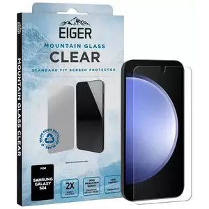 TEMPERED KIJELZŐVÉDŐ FÓLIA Eiger Mountain Glass CLEAR Screen Protector for Samsung S24 kép
