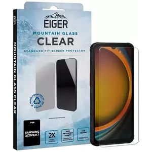 TEMPERED KIJELZŐVÉDŐ FÓLIA Eiger Mountain Glass CLEAR Screen Protector for Samsung Xcover7 kép