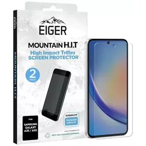 TEMPERED KIJELZŐVÉDŐ FÓLIA Eiger Mountain H.I.T Screen Protector (2 Pack) for Samsung A35 / A55 kép