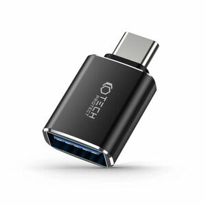 Tech-Protect Ultraboost adapter USB-C / USB OTG, fekete kép