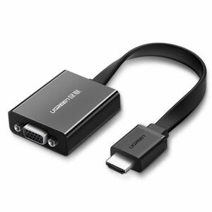 Ugreen MM103 adapter HDMI - VGA micro USB / 3.5 mm mini jack, fekete kép