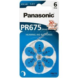 Panasonic hallókészülék elem típus V675/PR44 6db/csom. - A készlet erejéig! kép