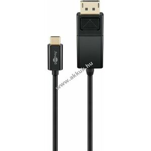 USB-C - DisplayPort adapterkábel (4k 60 Hz), 1, 20 m, Fekete kép