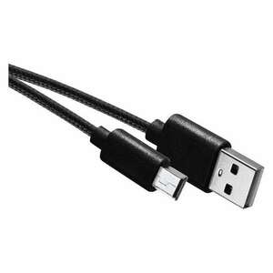 Töltő- és adatkábel USB-A 2.0 / micro USB-B 2.0, 2 m, fekete kép