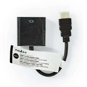 HDMI™ kábel | HDMI™ Csatlakozó | VGA Aljzat | 1080p | Nikkelezett... kép