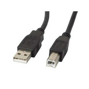 Lanberg USB 2.0 A - USB 2.0 B (apa - apa) kábel 1.8 m - Fekete FERRITE kép