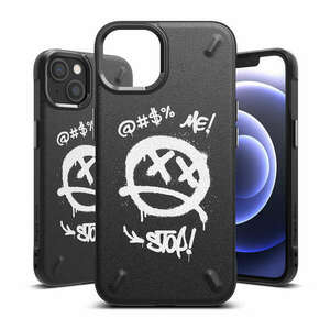 Apple iPhone 13 mini Ringke Onyx Design ütésálló tok, Fekete/Graffiti kép