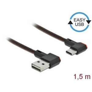 Delock EASY-USB 2.0 kábel A-típusú csatlakozódugó - USB Type-C c... kép
