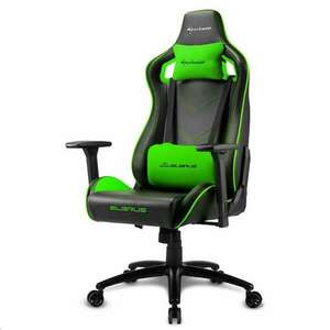 Sharkoon Elbrus 2 gaming szék fekete-zöld (4044951027682) kép