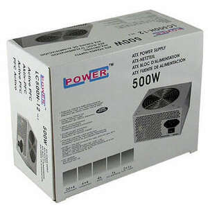 LC Power PSU- LC500H-12 500W ezüst tápegység kép