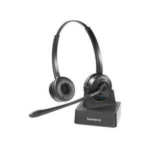 hameco HS-8550D-BT sztereó Bluetooth headset fekete kép