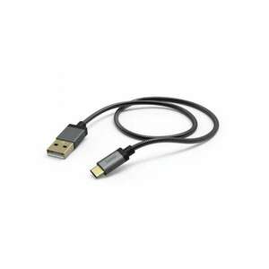 Hama Elite Metal TYPE C/USB A Adatkábel Black 173636 kép