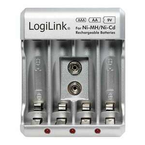 LogiLink PA0168 2x/4x AA/AAA/ 1x9V ceruza elem / mini ceruza elem... kép