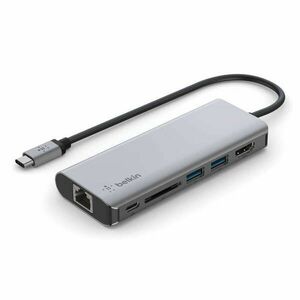 Belkin CONNECT USB-C 6in1 Multiport adapter - Grey kép