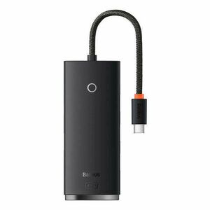 HUB Adapter 4-Port USB-C Baseus OS-Lite 25cm (Black) kép