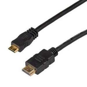 Akyga HDMI - mini-HDMI kábel 1m fekete (AK-HD-10M) (AK-HD-10M) kép