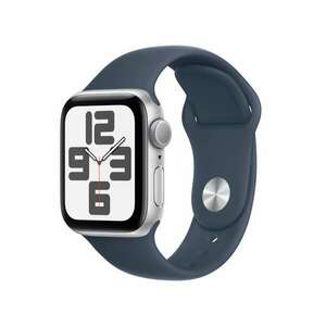 Apple Watch SE (2022) GPS (40mm) Okosóra - Ezüst Alumíniumtok Kék... kép