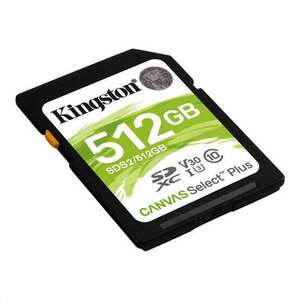 FL Kingston 512GB SD Canvas Select Plus (SDXC Class 10 UHS-I U3)... kép