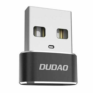 Adapter Dudao L16AC USB-C to USB (black) kép