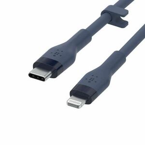 Belkin BOOST CHARGE Flex Silicone cable USB-C to Lightning - 3M - Blue kép