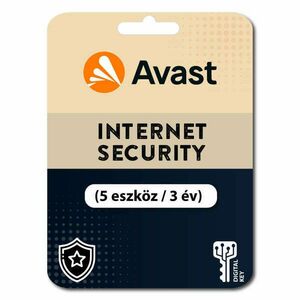 Avast Internet Security (5 eszköz / 3 év) (Elektronikus licenc) kép