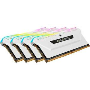 Corsair 64GB / 3600 VENGEANCE RGB PRO SL White DDR4 RAM KIT (4x16GB) kép