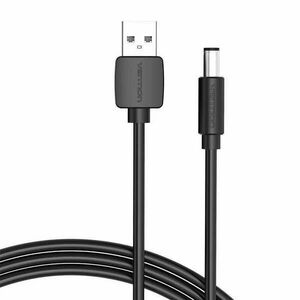 USB és DC 5.5mm tápkábel 0.5m Vention CEYBD (fekete) kép