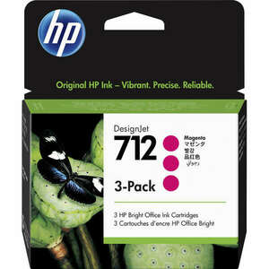 HP 3ED78A Patron 3Pack Magenta 29ml No.712 (Eredeti) kép