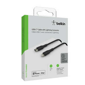 Belkin BOOST CHARGE USB-C to Lightning Cable, PVC - 1M - Black kép