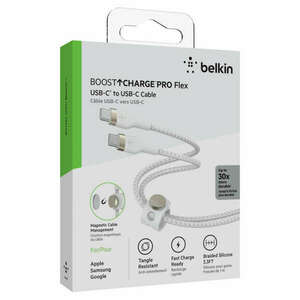 Belkin BOOST CHARGE PRO Flex USB-C to USB-C 2.0, Braided Silicon... kép