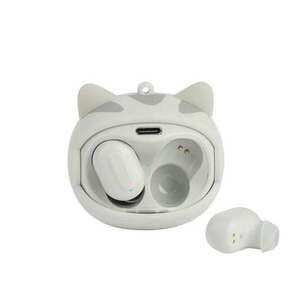 Vezeték nélküli fejhallgató macskaarc-tokkal, Bluetooth 5.0, Zajs... kép
