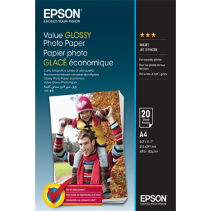 Epson Fotópapír Value Glossy A4, 183 g/m2, 20 lap (C13S400035) kép