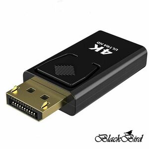 BlackBird BH1258 Displayport 1.2 Male to HDMI Female Átalakító 4K passzív Fekete kép