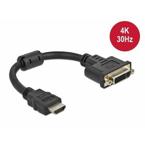 DELOCK HDMI - DVI Átalakító kábel, 20cm (65206) Fekete kép